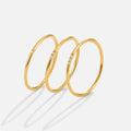 Eula Gold & Crystal Band Ring