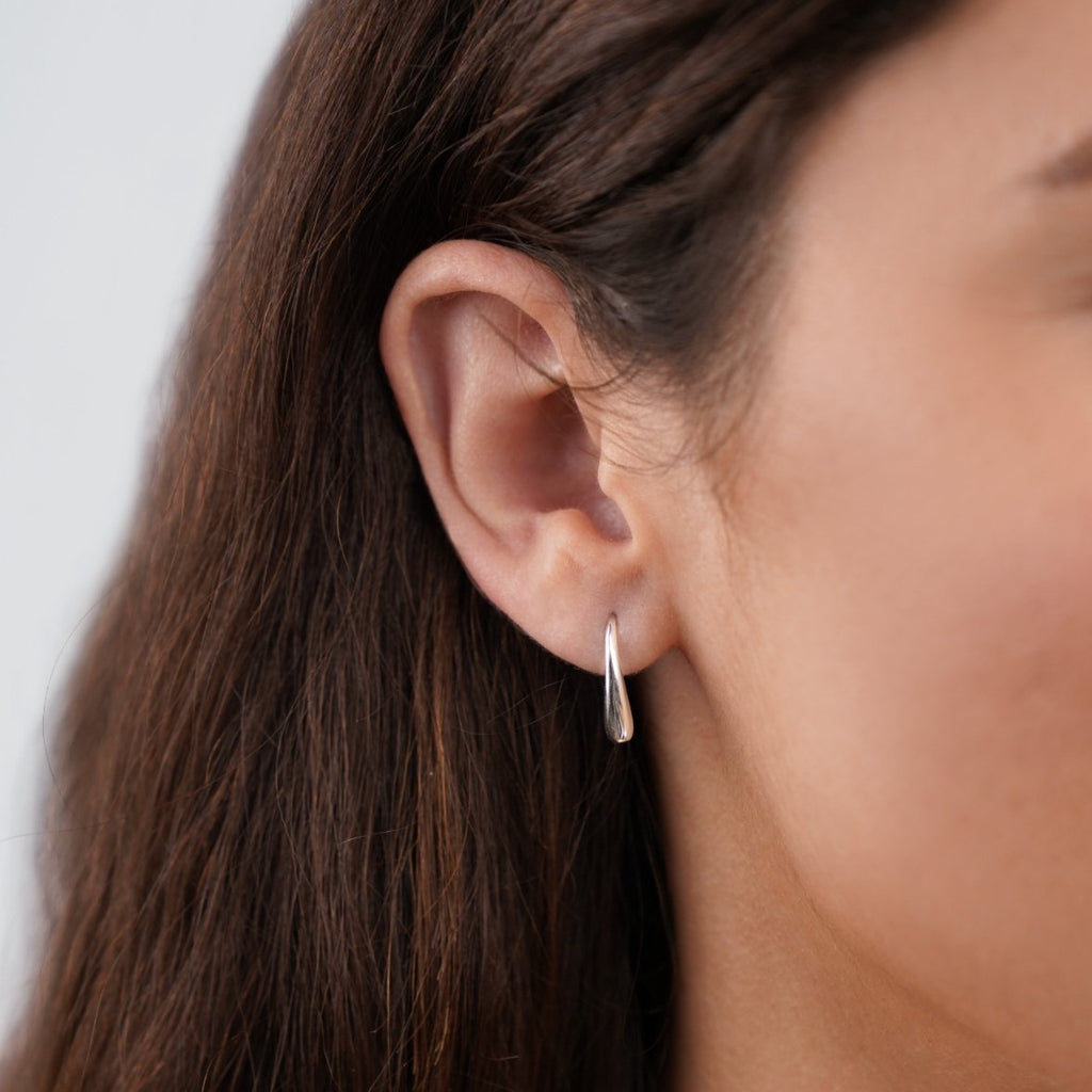 Francesca Water Drop Silver Earrings