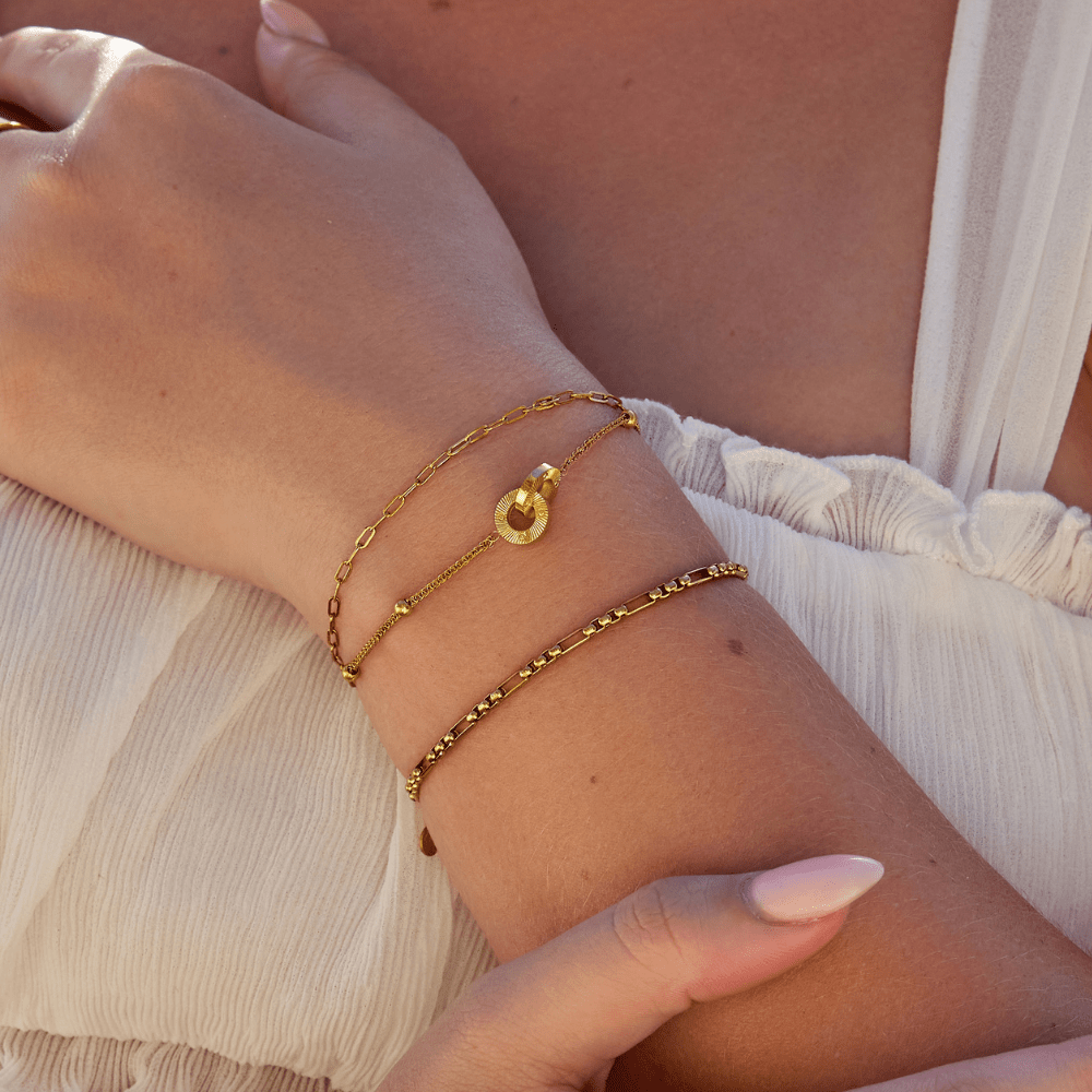 Layered Eternity Loop Bracelet