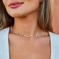 Layered Silver Tori Pearl Necklace
