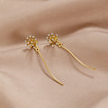 Make A Wish Dandelion 18K Gold Earrings