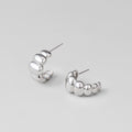 Rene Silver Puff Earrings