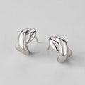 Silver Dakota Twisted Earrings