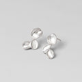 Tori Silver Petal Drop Earrings