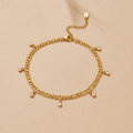 Vera Gold & Crystal Layered Anklet